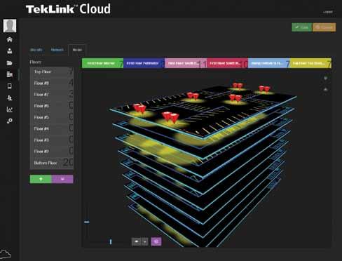 From the entire facility to an individual luminaire, you can easily view and manage your complete system from the TekLink Cloud user-friendly, graphical interface.