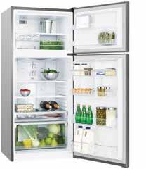 compartments Fresh Sense deodoriser More environmentally friendly Multi-flow air delivery Twist ice and serve Adjustable Spillsafe TM glass shelves Top Mount ETM4200SD 420L top mount refrigerator