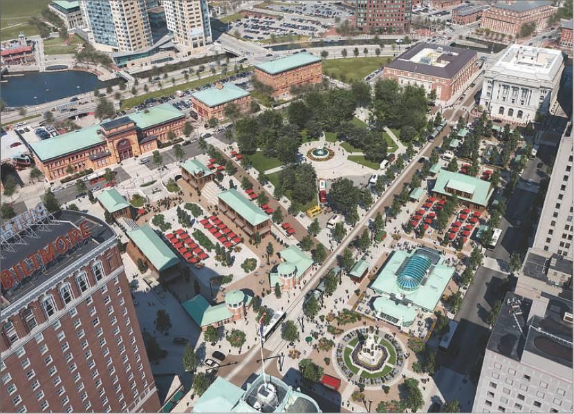 of the plaza and free up space for other purposes. It will be a better experience for riders and a better environment, said Pettine about the plans.