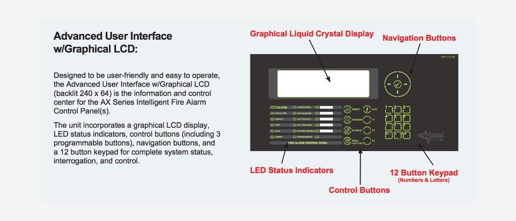 Simplifying and reducing initial system set-up, each Axis AX Series Intelligent Fire Alarm Control Panel is equipped with an installer-friendly Auto-Learn/Loop Detection feature that permits the