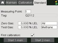 calibration necessary The HART option on a gas detection