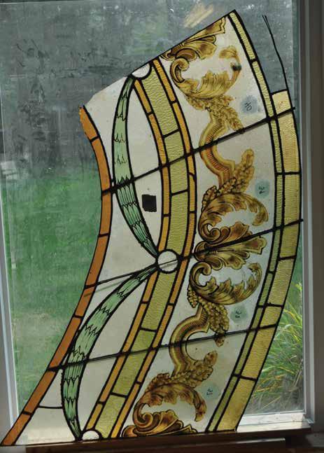 When we were asked to visit the former Dominican Retreat House this year to offer ideas to restore the oval stained glass ceiling, I noticed some of the many