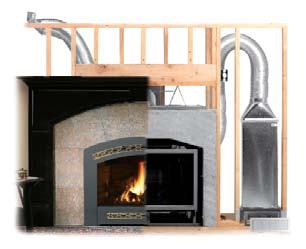 *These dimensions include the 3/4" stand-offs. Ravelle 42 HEATING CAPACITY* Up to 2,250 sq. ft. FIREPLACE WEIGHT 250 lbs.