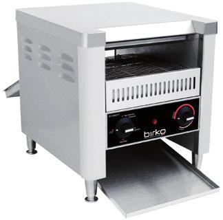 Birko Conveyor Toaster Masses of golden toast for high-volume kitchens. Simply feed in the bread for perfect toast to roll out at up to 600 standard slices per hour.