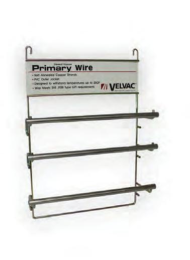 3 Velvac header signs) Three 16" pegboard panels Rotating display stand 690104 3-sided spinner display only Peghooks