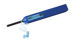 The IBC Brand Cleaning tools use a novel dry cleaning strand to gently sweep and lift away dust and residues from the connector end face.