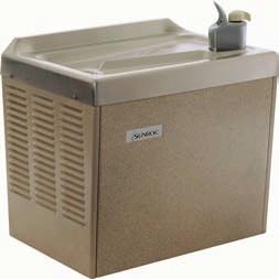 Model PCM is a non-refrigerated fountain available with the same finishes as other Compact On-A-Wall models.