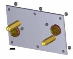 5. Remove the six lock nuts from the perimeter of the plate. The screws are threaded through the plate, and should remain in place (Figure 6)