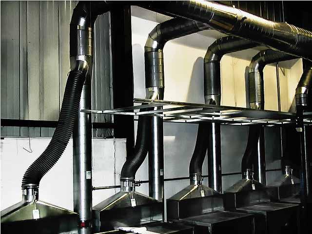 9 MULTIPLE BRANCHED SYSTEMS Ventilation systems with several branches supplying a single cleaning device are quite common: Air will always take the path of least resistance.