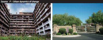 Examples of Urban Places HSC questions 2014 HSC Contrast the TWO examples of urban dynamics of change in Source F on page