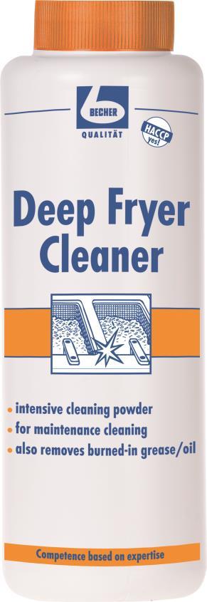 Products for Kitchen Deep Fryer Cleaner a intensive cleaner in powder form for powerful cleaning of professional deep-fat fryers only removes burnt-on grease and oil