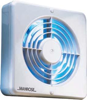 The fans are suited to larger bathrooms, utility rooms, shops, offices, restaurants, etc.
