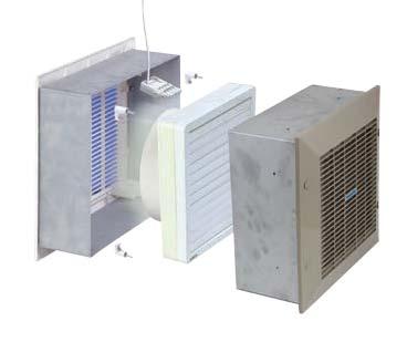 The extractor fan unit and internal grille are also available separately as they are designed to retro fit into most leading commercial wall fan liners, which minimises the need for making good and
