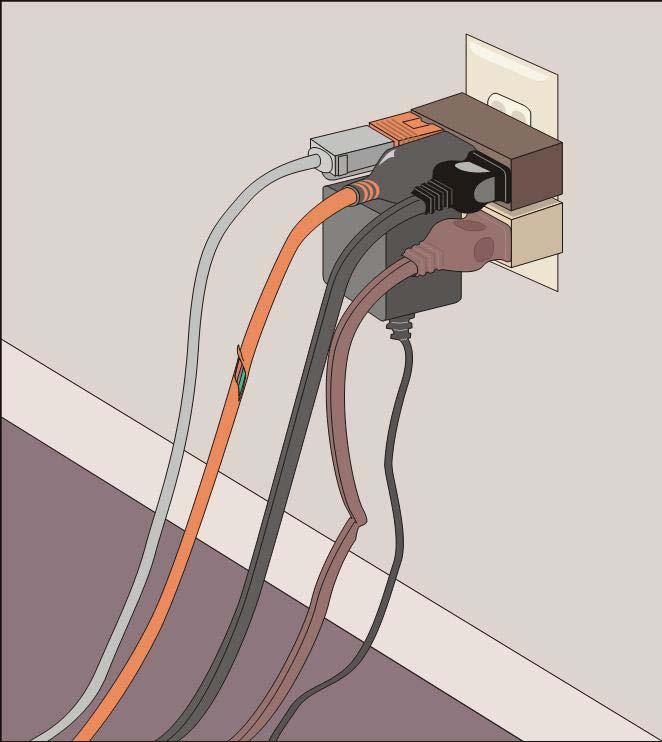 Reducing Electrical Hazards Avoid the electrical octopus Don t run cords