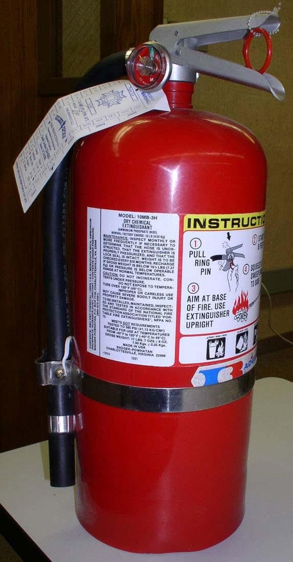 Firefighting Resources Portable fire extinguishers