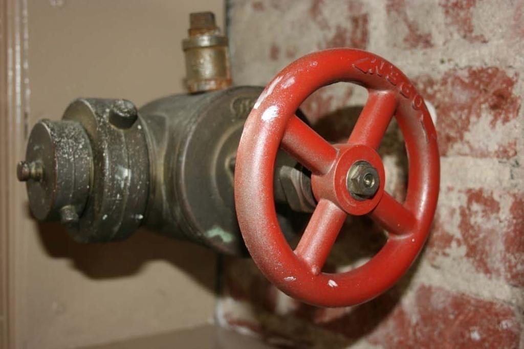 Interior Wet Standpipes Usually in commercial buildings or