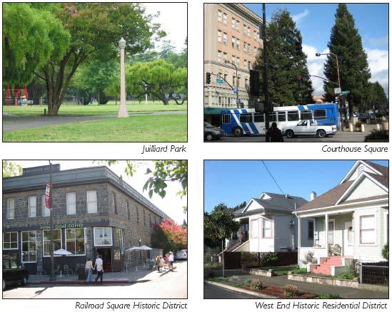 neighborhoods. Figure 2.1.16 Photographs illustrating four of the seven Station Ar