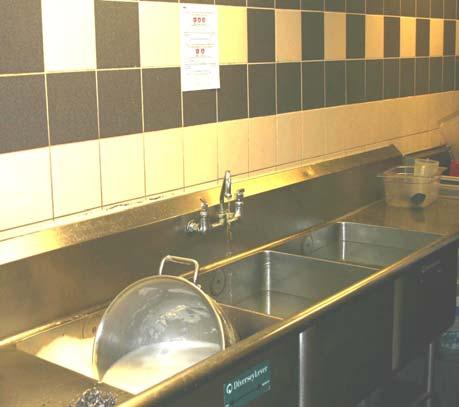 2 or 3 Compartment Sink Every food premises require sinks for food preparation and to wash, rinse and sanitize utensils.