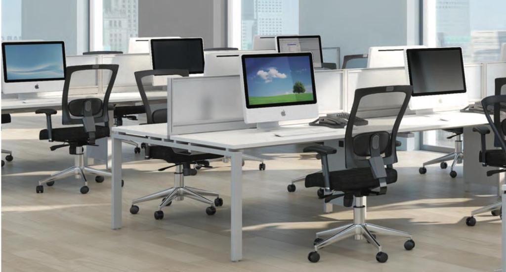 Bench Desking Bench System with Fixed or Sliding Tops Our bench system
