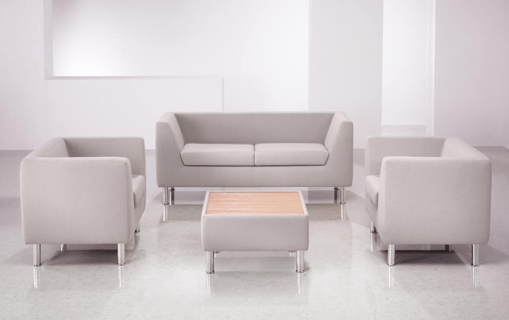 Reception and Breakout Seating Clarity Sleek and elegant