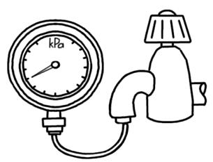 MAINS WATER SUPPLY Where the mains water supply pressure exceeds that shown in the table below, an approved pressure limiting valve that does not have non return valve characteristics (such as an RMC