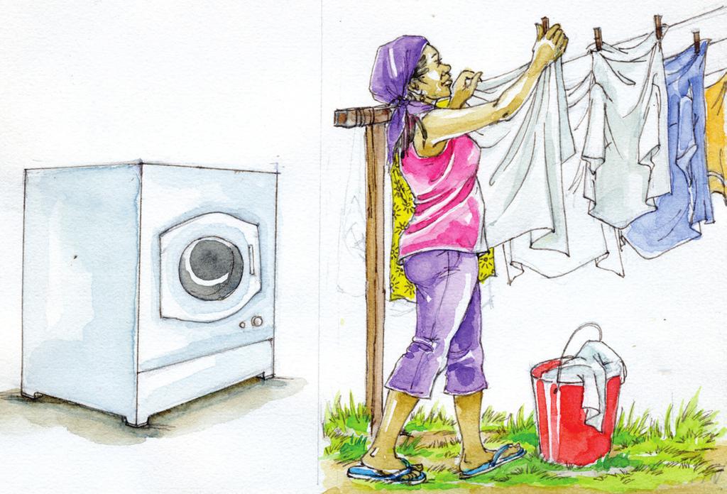 Sort out laundry and schedule washing so that a complete job can be