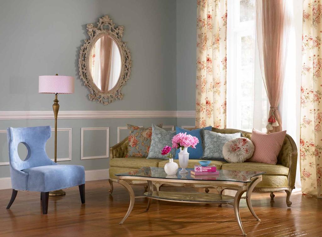 fanciful statement in an otherwise vintage style room.