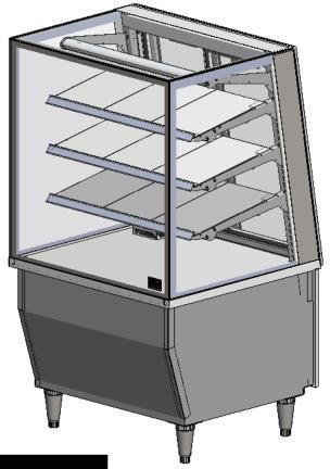 OPERATION Cabinet Layout REFRIGERATED CABINETS - OPERATION Tilt or Sliding Front Doors The tilt door cabinet has a single front door and two sliding rear doors, (four on the 2400 cabinet).