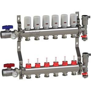 7 Hydronic Manifold - Always use a hydronic manifold not a potable water manifold for your radiant heating system.
