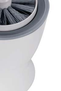 Canister : 15cm SPRINGS OPEN & SHUT TAPERED BRUSH HEAD COMPACT TOILET BRUSH Made from high