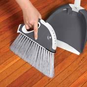 30 Degree angle allows sweeping right up to and against skirting boards Scrubbing