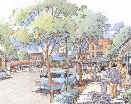 New streetscapes along Poindexter between Bainbridge and Liberty have already been designed and funded, and will be the first public investment in the Strategic Development Plan.