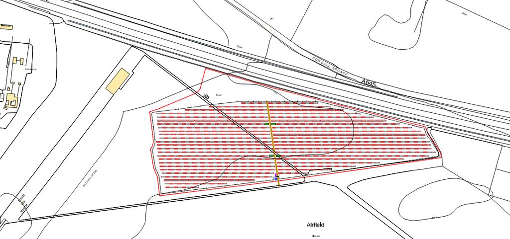Figure 2.2 - Layout 2 2.44 Figure 2.2 shows the revised layout taking into account the existing land use constraints as identified through the constraints mapping process.