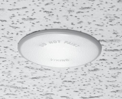 where the appearance of a smooth ceiling is desired. The orifice design, with a K-Factor of 5. (.