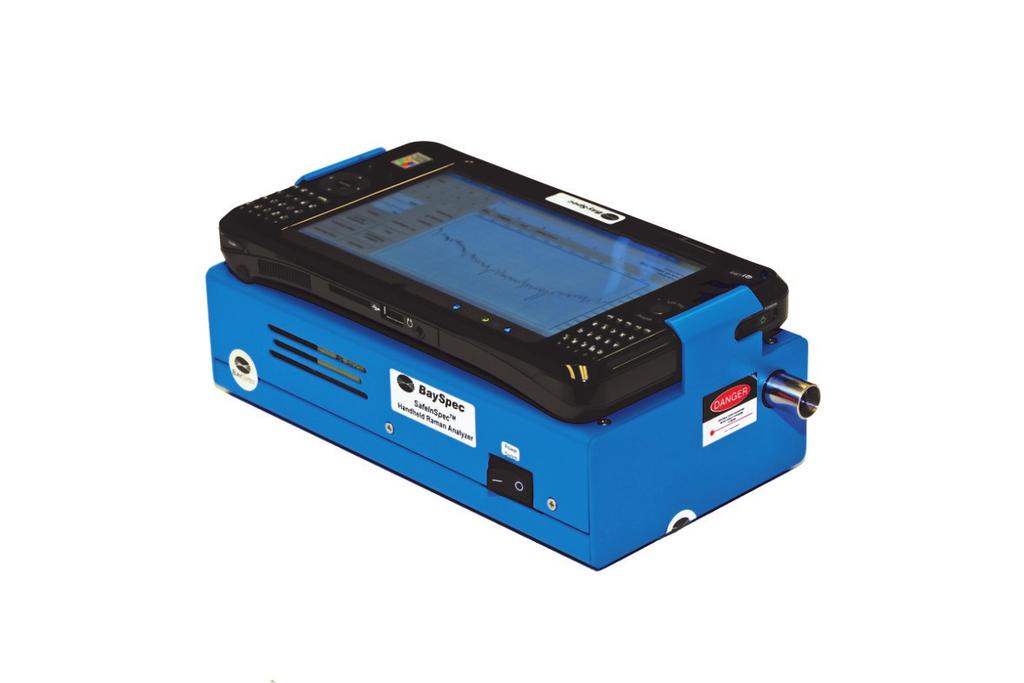 Xantus TM -1 Raman Analyzer Handheld Reliable Ruggedized Battery-operated Ideal for: Incoming materials inspection Gemstone authentication Mineral identification Food safety evaluation Narcotics &