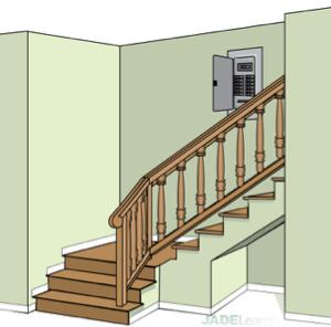 Without lighting outlets for passageways such as hallways, stairways, etc., lighting would only be in rooms and would not provide enough illumination to travel safely throughout the dwelling.