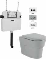 installations Adjustable S Trap Connector included 60-90mm set out range S or P Trap TOILET SUITES Mechanical Push Buttons for Econoflush In - Wall cisterns See page 37 for details 570 400 180 180
