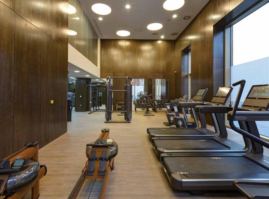 Gym The state-of-the-art gym is designed to fulfil every possible need, with personal trainers on hand to