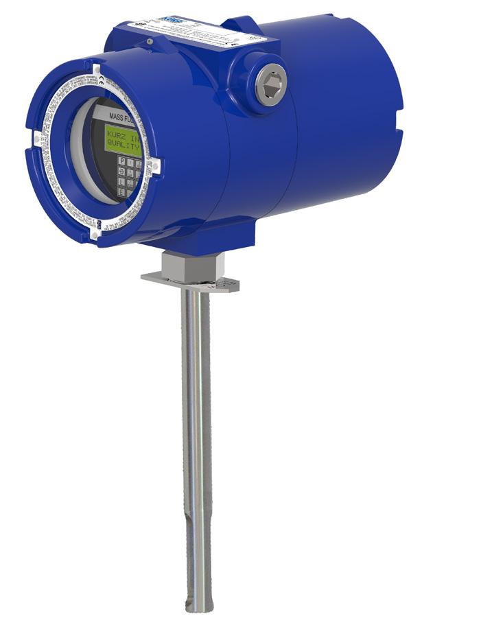 TECHNICL SPECIFICTIONS Insertion Flow Meter Series 454FTB The Kurz 454FTB single point insertion flow meter for industrial gas flow measurement includes the qualities and features found in all Kurz