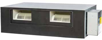 Ducted inverter reverse cycle air conditioning Indoor unit features and benefits Ducted inverter single phase Built in drain pump and low profile design Allows more flexibility in placing an indoor