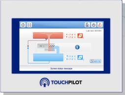 TOUCH PILOT Chilled-Water Plan Control System TOUCH PILOT operator interface MAIN FUNCTIONS (*