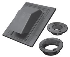 roof vents 109R 4 Aluminum Roof Cap Damper & screen prevents outside elements from entering the vent 354R 3 & 4 Plastic Roof Cap