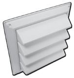 hvac wall vents 346S 6 Aluminum Vent with Screen 1 - aluminum vent 345S 5 1 single pack 347S 7 1 single pack 348S 8 1 single pack Spring controlled damper 344 4 Aluminum Preferred Hood Vent (4 ½