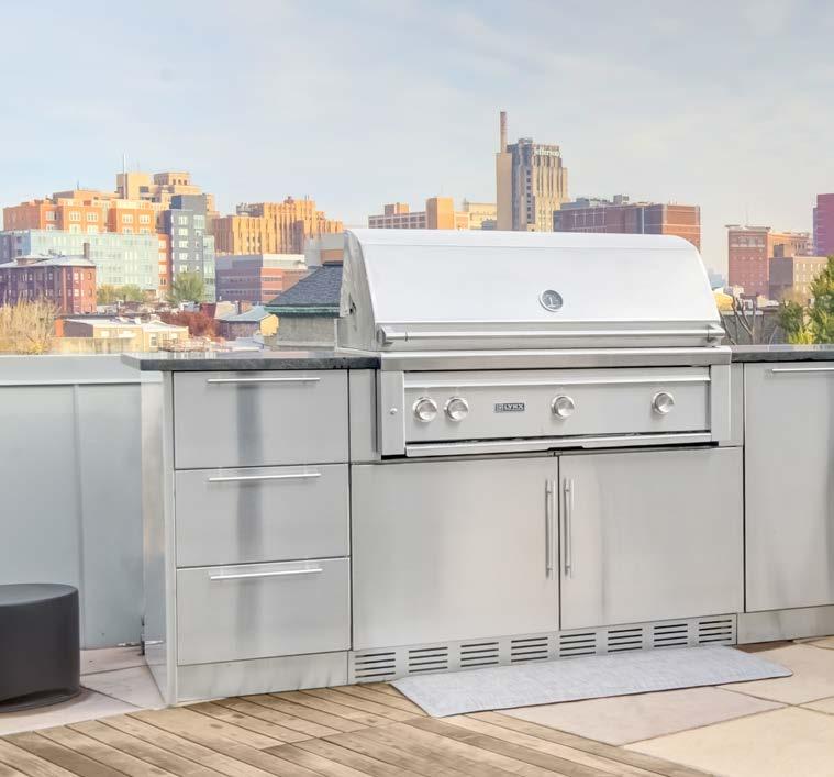 REDEFINING OUTDOOR ENTERTAINMENT We are a family of designers, innovators, and craftspeople that pour our heart and soul into each stainless steel outdoor kitchen
