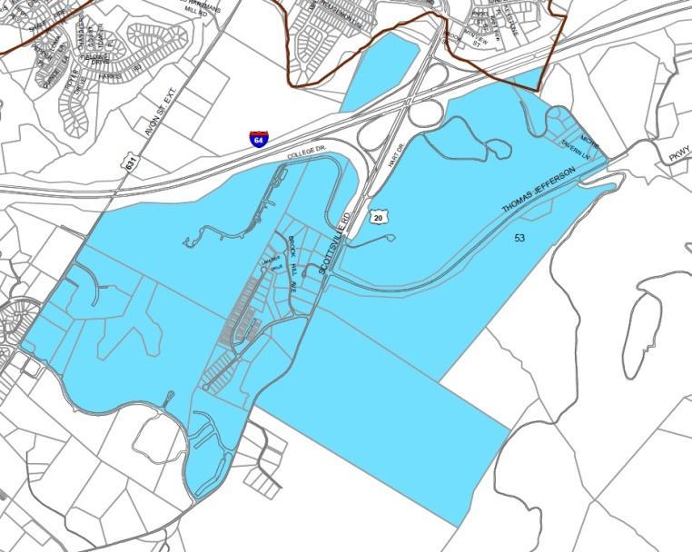 Recommendations Related to Area Bs October 18, 2012 (with Revisions from November 15, 2012) Blue Red Depicts Area B for City/County/UVA Cooperative Planning Depicts Area A which is University