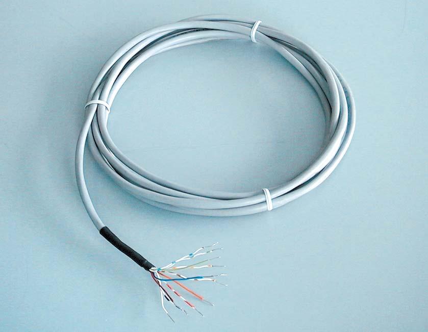 EXTENSION CABLE cod. 1PTCDE Extension cable for PT100 probes. Reference standards: CEI 20.22. No. 4 triads of 20 AWG conductors in silver-tinned copper with teflon insulation.