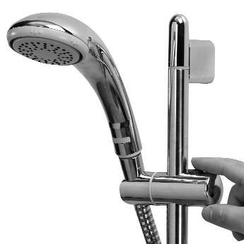 User guide Shower head Adjustable head operation! NEVER ATTEMPT TO MAKE ANY ADJUSTMENT TO THE SHOWER HEAD BY PULLING ON THE SHOWER HOSE. 1.