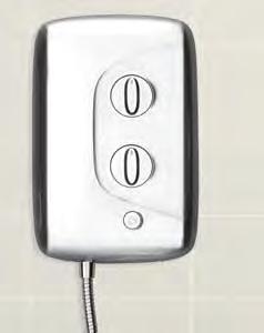 cold high Aqua 3500m MAIN FEATURES Push button start/stop enables you to switch on the shower at your preferred settings Three power settings to provide a comfortable shower all year round FlexiFit