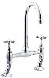 KITCHEN TAPS CLASSIC CLASSIC KITCHEN TAPS GEORGIAN MONO SINK MIXER 1 4 turn ceramic disc for rapid on/off flow Swivelling spout and divided flow