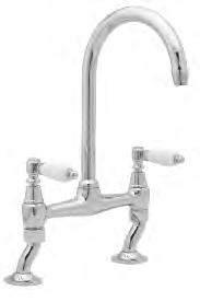 61 VENETIAN MONO SINK MIXER Swivelling spout and divided flow CORONATION HIGH NECK SINK TAPS 1 2 " BS1010 See page 138 for technical specifications.